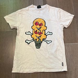 White ice cream T-shirt size small
